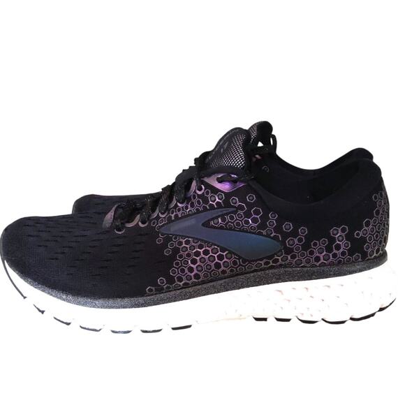 Brooks Glycerin 17 running athletic shoes blk/purple colorway women's size 8.5 - Picture 1 of 12